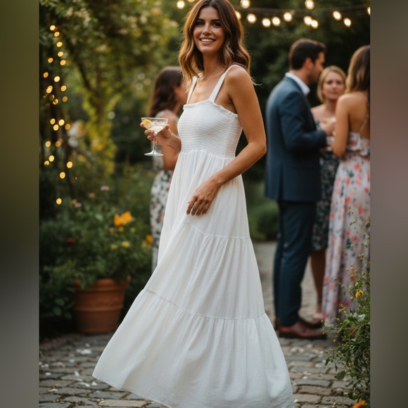 Source Unknown Dresses & Skirts - Source Unknown White Maxi Dress
B2